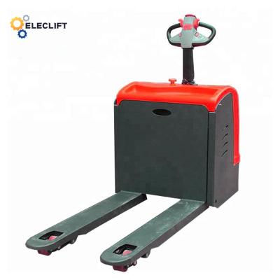 China Polyurethane Tires Full Electric Pallet Truck for Warehouse 24V/1.2KW 550/685Mm Width for sale