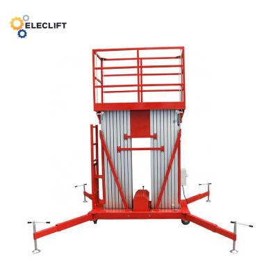 China Aluminum Material 220V Electric 40 Foot Single Man Lift for sale