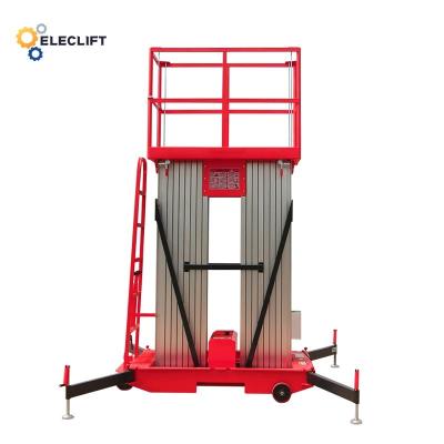 中国 8m/Min Aluminium Lift Platform Manual Single Man Lift 1.5kw 販売のため