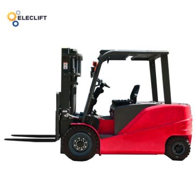 China 4 Wheel Electric Pneumatic Compact Forklift Trucks Automatic Manual for sale