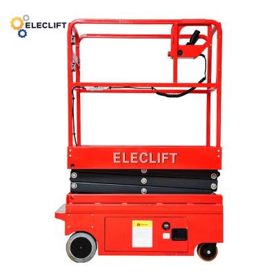 China 220V 50HZ Small Indoor Mini Scissor Lift 2M/S Lifting Speed for sale