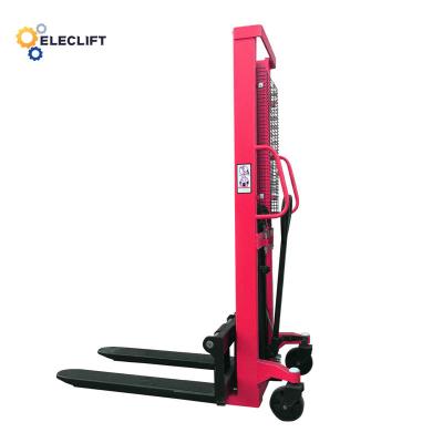 China 1150mm Fork Length Electric Manual Pallet Stacker 1000kg Capacity for sale