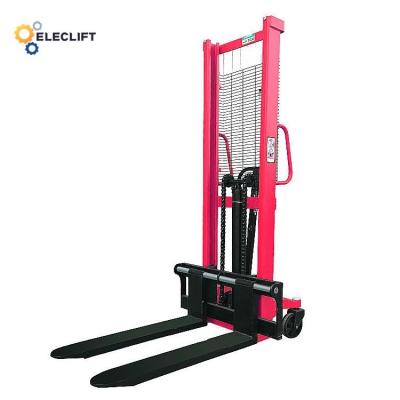 China Hand Operated Manual Hydraulic Pallet Stacker Lift Height 3000mm for sale