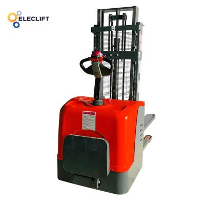 China 1150mm Fork Electric Pallet Truck Stacker 210Ah With 1450mm Min. Turning Radius for sale