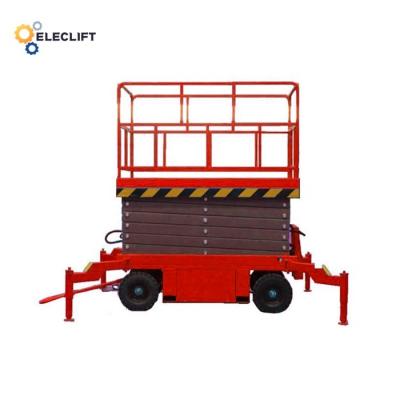 中国 300KG Load Capacity Mobile Scissor Lift Manganese Steel Electric Platform Lift 販売のため
