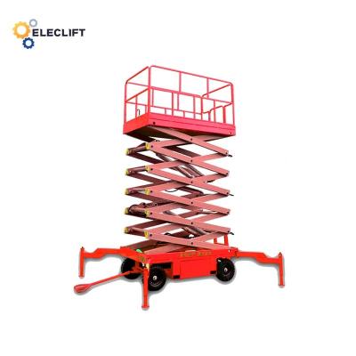 China Aluminum Platform Material Mobile Scissor Lift Customizable and for 500-2000kg Loads for sale