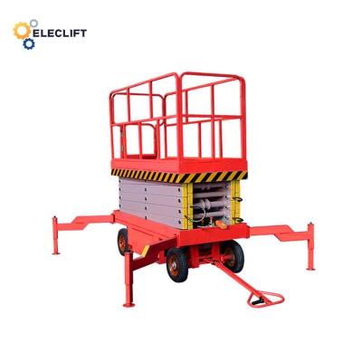 China 1m Extension Length Mobile Scissor Lift with 220V Power Supply for sale