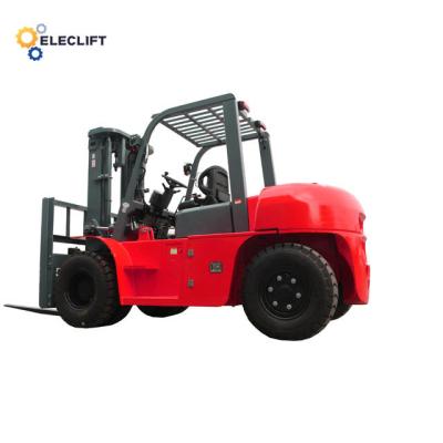 Chine Four Wheel Diesel Forklift with Japanese Engine Pneumatic Tire Type and <600mm/s Lowering Speed à vendre