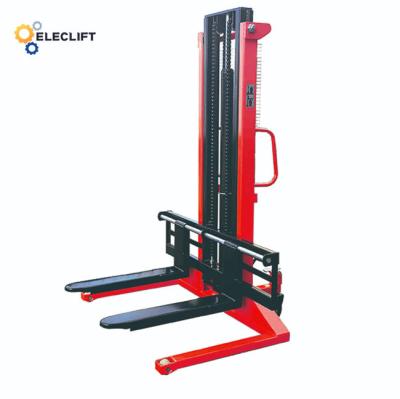 China Heavy Duty Manual Pallet Stacker with 1000kg Capacity / 1150mm Fork Length by ELECLIFT en venta
