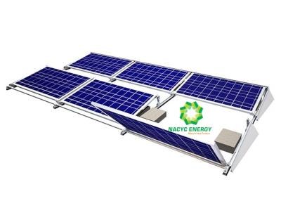 China 30 Degrees Tilting 10KW Ballasted Racking System For Solar Panel for sale