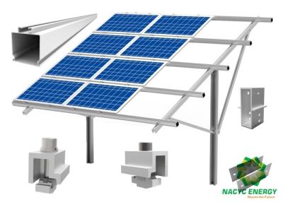 China Sola estructura robusta anodizada de poste del soporte del soporte de tierra solar de aluminio del sistema en venta