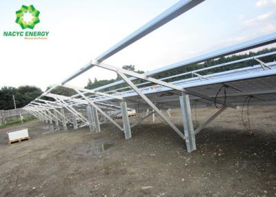 China Single Pole Sturdy Brackets Solar Ground Mount Systems Need Professional Piling Machine for sale