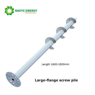 China 220mm Flange Q235 Steel Ground Screw Piles For Solar Mounting System for sale