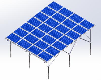 China Aluminum Solar Panel Mounting System Easy Installation PV Mounting Structures for sale
