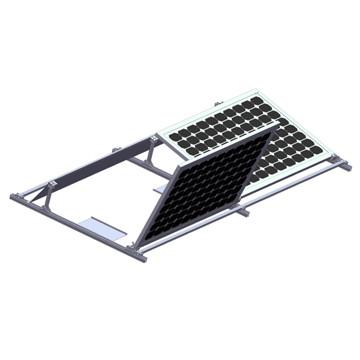 China Premium Silver Ballasted Solar Mounting Systems / Flat Roof Solar PV Mounting System for sale