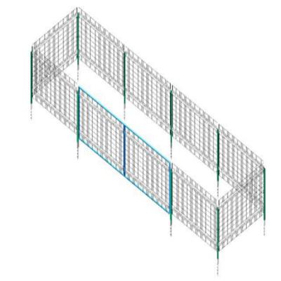 China Pre - Assembled Metal Wire Mesh Fence Panels For Safety , Easy Installtion for sale