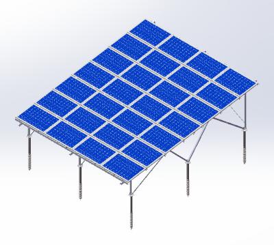 Chine Systèmes au sol solaires en aluminium de support de picovolte de support de panneau solaire de système de bâti à vendre