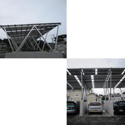 China Aluminum Rail Ground Mount  TOP VIP 0.1 USD Support Hold Module Carport Solar Systems Array Solar Parking Lot for sale