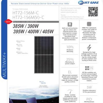 China Los mono paneles solares antis del PID 405W para el sistema de energía solar en venta