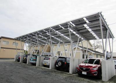 China 5 10 Degrees Tilting Concrete block Carport Solar Systems for sale