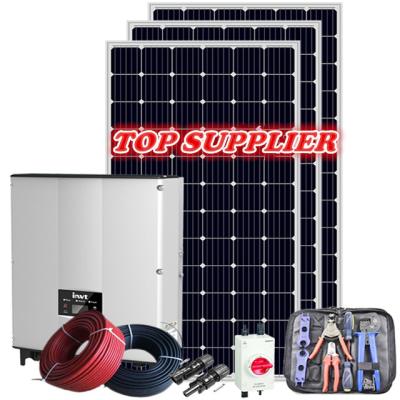 China Lead Acid Battery 10KW Off Grid Solar System Flexi PV Solar Panel for sale
