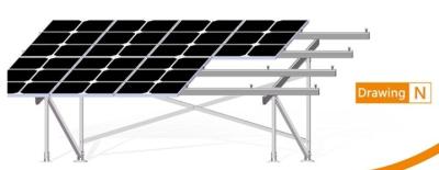 Chine Le montage du grand panneau solaire de systèmes solaires encadre les solutions solaires de système solaire au sol d'étirage à vendre