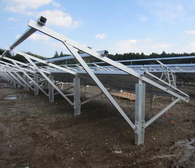 China Estrutura solar à terra solar de aço de alumínio do projeto da exploração agrícola do sistema 5MW 10MW da montagem de H à venda