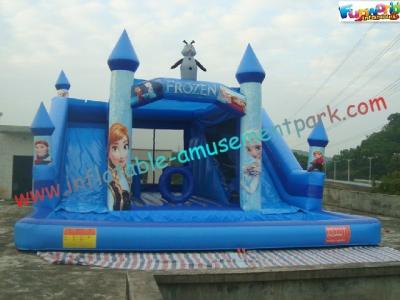 China Forzen Inflatable Combo Moonwalk , Bouncer Pool Slide 10L x 8W x 5.2H Meter for sale