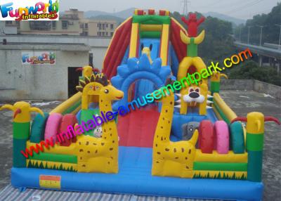 China El parque de atracciones inflable de la lona del PVC modificado para requisitos particulares, saltando se escuda para los niños en venta