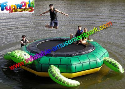 China Turtle Jump 15-Foot Water Trampoline, Inflatable Floating Water Toys / Jumping Pad for sale