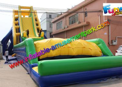 China 33.5 x 13.7 Inflatable Water Slide Drop Kick , Air Bag Outdoor Wet Slide for sale