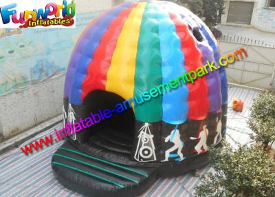 China Crazy Disco Dome Commercial Bouncy Castles , Inflatable Music Jumping Castle 5 x 5 Meters for sale