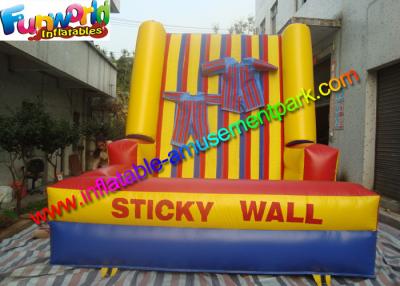 China Kids Inflatable Sports Games Hot Sticky Velcro Wall Game With Logo Printing for sale