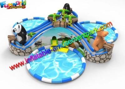 China Beach Large Inflatable Water Parks , Pool Toys Inflatable Water Slides for sale