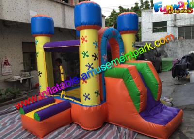 China Mini Inflatable Bouncer House , Kids Inflatable Bouncer With Small Slide for sale