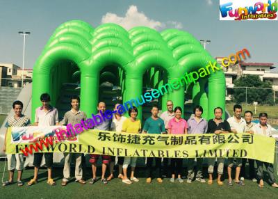 China Fire Retardant PVC Inflatables Obstacle Course 5K Climbing Jumping Castle for sale