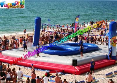 China Popular Inflatable Bossaball Court / Volleyball Court Interactive Outdoor Games for sale