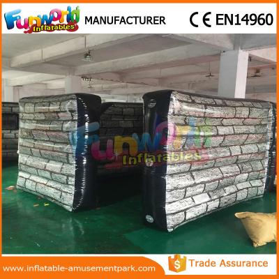 China Customized Size Waterproof Inflatable Barricade Paintball Bunker Inflatable Wall Bunker for sale