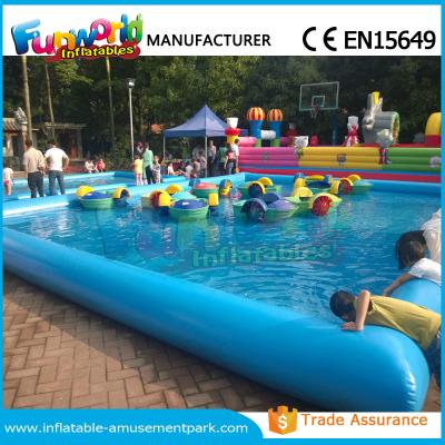 China Customized Inflatable Water Pool / Swimming Pool With Paddle Boat CE Approval for sale