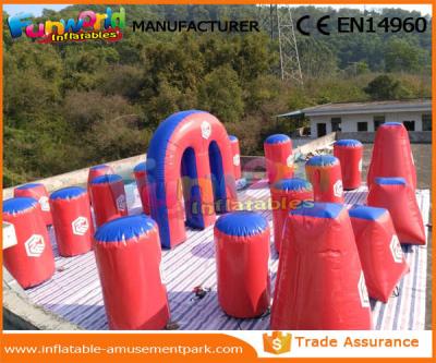 China Air Sealed Inflatable Paintball Bunkers Paintball Equipment 0.6mm PVC Tarpaulin for sale