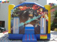 China Batman Inflatable Commercial Bouncy Castles Moonwalk For Children for sale