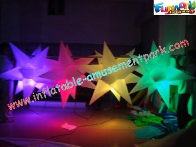 China Multicolor Club Inflatable Lighting Decoration Star 1.5 Meter With Blower for sale
