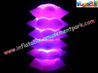 China Purple Waterproof Inflatable Lighting Decoration Christmas Tree For Event for sale