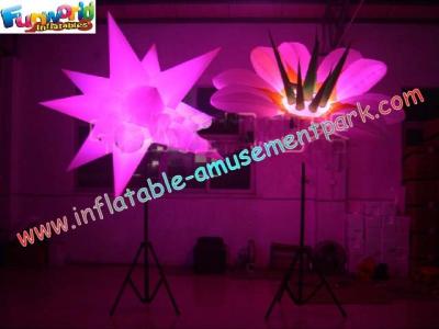 China Star / Flower Inflatable Led Lighting Decoration For Party , 3m High for sale