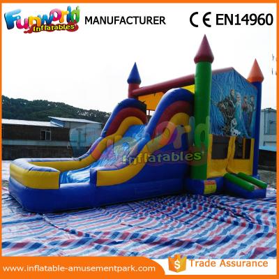 China Corrediça combinado inflável exterior, o castelo bouncy das crianças com associação à venda