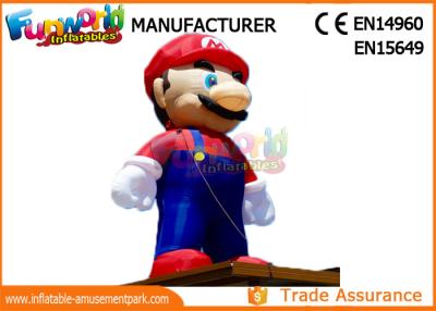 China PVC Coated Nylon 3 - 8m Advertising Inflatables Mario Model / Inflatable Cartoon Characters for sale