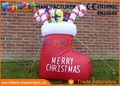 China Decoraciones inflables de la Navidad de la bota o del muñeco de nieve con garantía de 1 año en venta