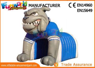 China Customized Amusement Park Inflatable Party Tent , Large Inflatable Bulldog Tunnel For Sports for sale