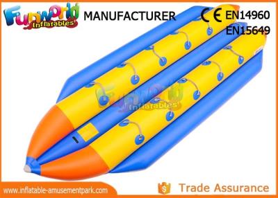 China 0.9mm PVC Tarpaulin Inflatable Banana Boat / Inflatable Water Toys for sale