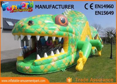 China Customized Size Adult Inflatables Obstacle Course With Digital Painting for sale